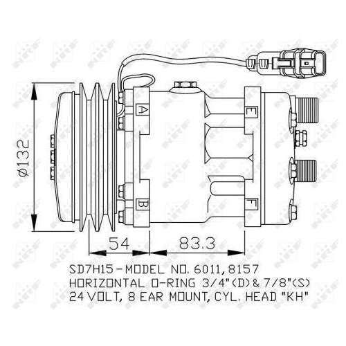 NRF Kompressor, Klimaanlage EASY FIT 32708