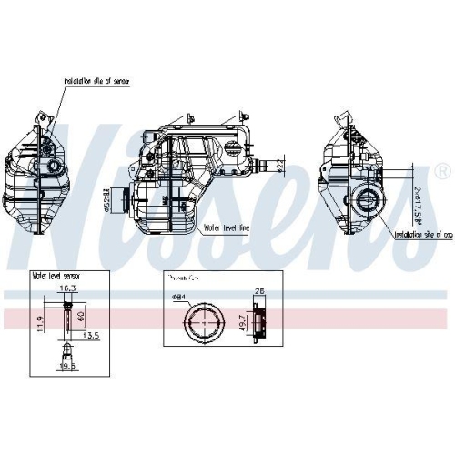 NISSENS Ausgleichsbeh&auml;lter, K&uuml;hlmittel ** FIRST FIT ** 996462