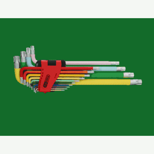 Torx-Winkelstiftschl&uuml;ssel-Satz, extra lang, 14-tlg KS TOOLS 151.4440