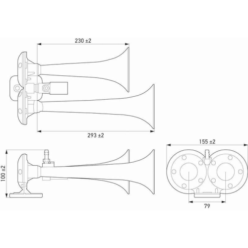 HELLA Fanfare 3PB 013 410-051