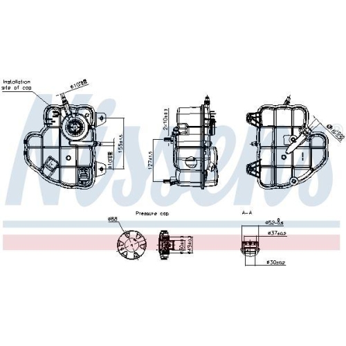 NISSENS Ausgleichsbeh&auml;lter, K&uuml;hlmittel ** FIRST FIT ** 996560