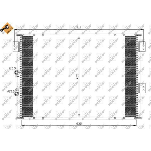 NRF Kondensator, Klimaanlage EASY FIT 35461