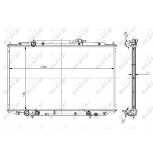 NRF Kühler, Motorkühlung EASY FIT 56051