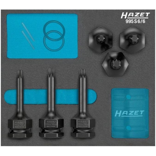 HAZET Schraubendreher Steckschl&uuml;sseleinsatz Satz TORX T40 T45 T50 995S6-6