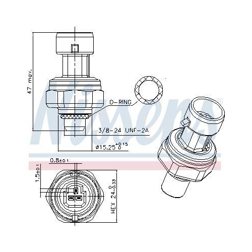 NISSENS Druckschalter, Klimaanlage ** FIRST FIT ** 301027