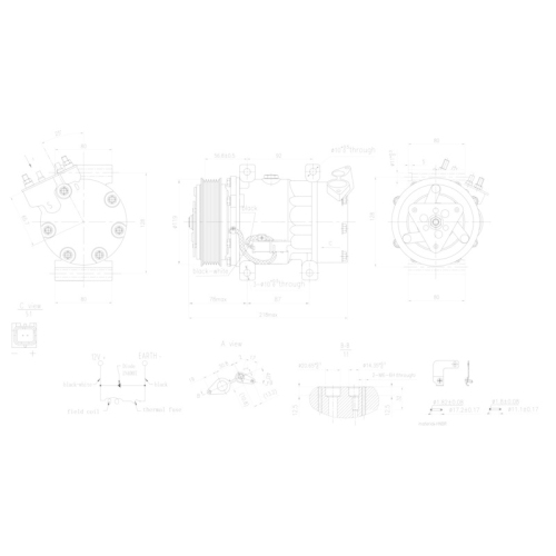 HELLA Kompressor, Klimaanlage >>> Easy2Fit <<< 8FK 366 200-121