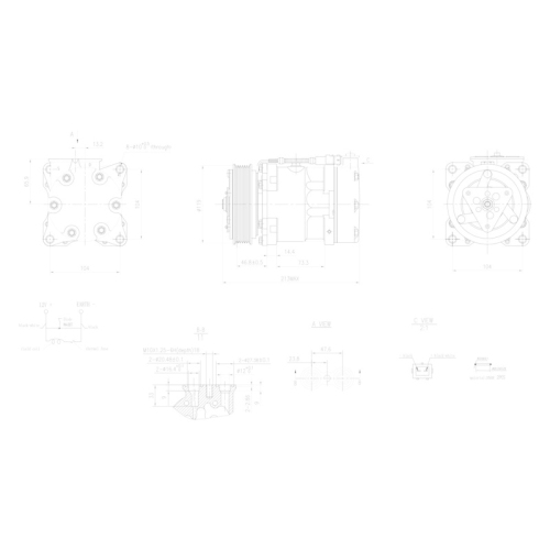 HELLA Kompressor, Klimaanlage >>> Easy2Fit <<< 8FK 366 200-191