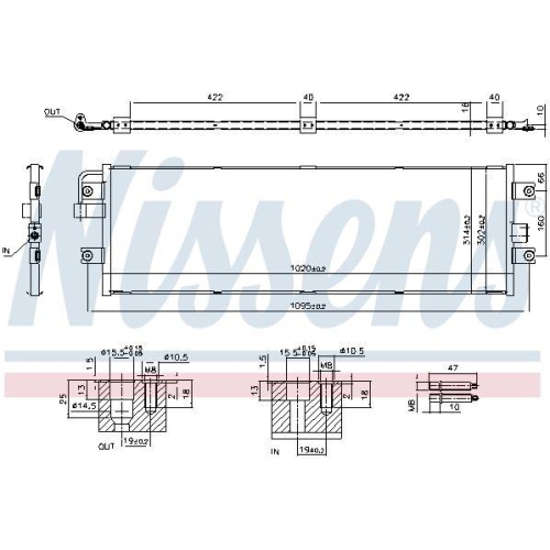 NISSENS Kondensator, Klimaanlage ** FIRST FIT ** 941355