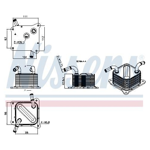 NISSENS &Ouml;lk&uuml;hler, Automatikgetriebe ** FIRST FIT ** 91613