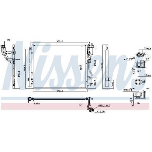 NISSENS Kondensator, Klimaanlage ** FIRST FIT ** 941003