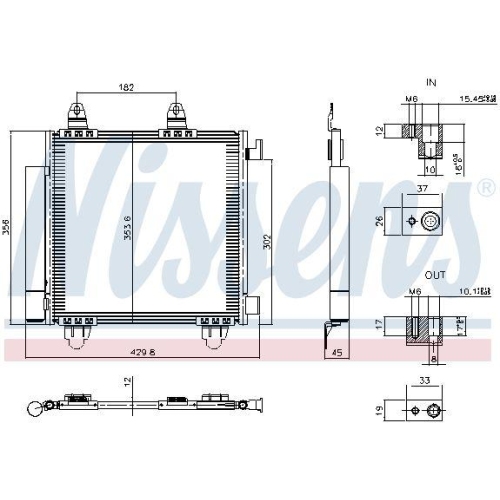 NISSENS Kondensator, Klimaanlage ** FIRST FIT ** 941352