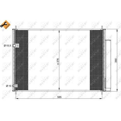 NRF Kondensator, Klimaanlage EASY FIT 35839