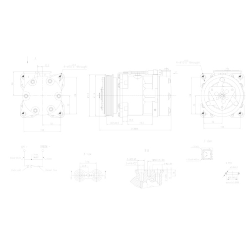 HELLA Kompressor, Klimaanlage >>> Easy2Fit <<< 8FK 366 200-281
