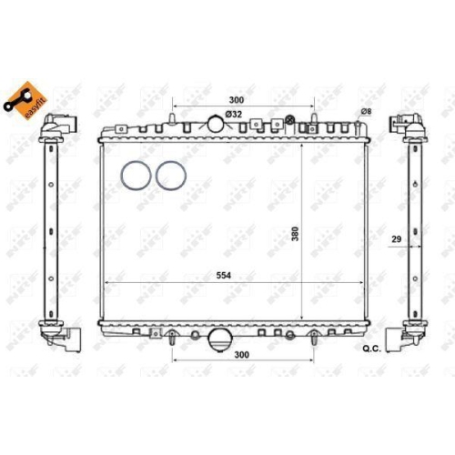 NRF K&uuml;hler, Motork&uuml;hlung EASY FIT 58303