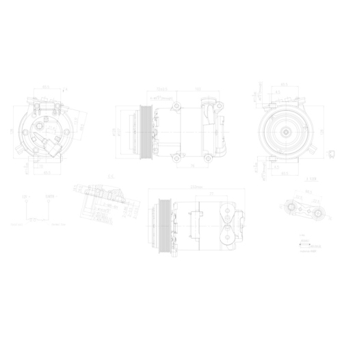 HELLA Kompressor, Klimaanlage >>> Easy2Fit <<< 8FK 366 200-321