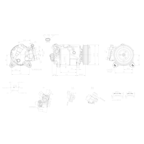 HELLA Kompressor, Klimaanlage >>> Easy2Fit <<< 8FK 366 200-371
