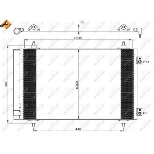 NRF Kondensator, Klimaanlage EASY FIT 35844