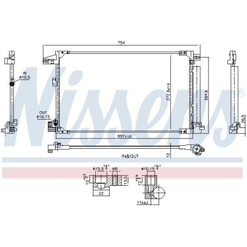 NISSENS Kondensator, Klimaanlage ** FIRST FIT ** 940976