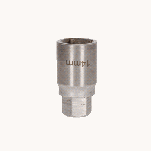 Adapter von 14 mm Au&szlig;ensechskant auf 1/2 Zoll Au&szlig;envierkant KS TOOLS 460.5296