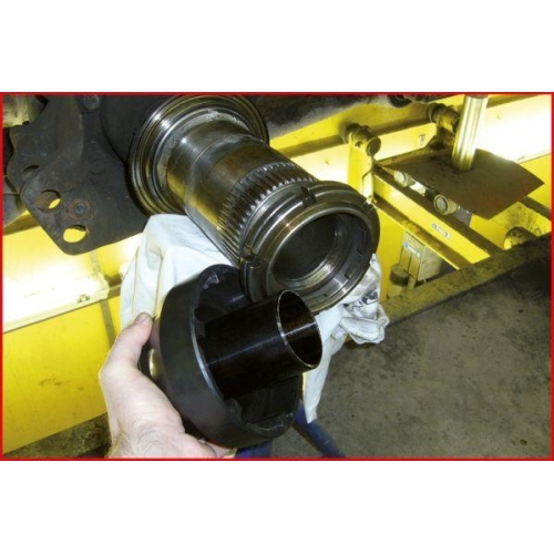 3/4 Zoll Nutmuttern-Schl&uuml;ssel mit 6 Zapfen f&uuml;r Mercedes MAN 95-115mm KS TOOLS