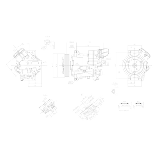 HELLA Kompressor, Klimaanlage >>> Easy2Fit <<< 8FK 366 200-431