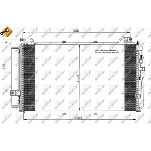 NRF Kondensator, Klimaanlage EASY FIT 35477