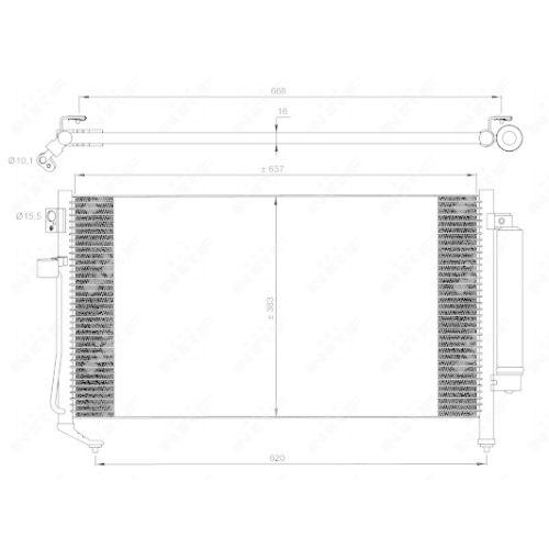 NRF Kondensator, Klimaanlage EASY FIT 35869