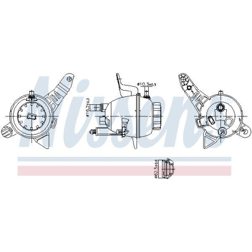 NISSENS Ausgleichsbehälter, Kühlmittel ** FIRST FIT ** 996390