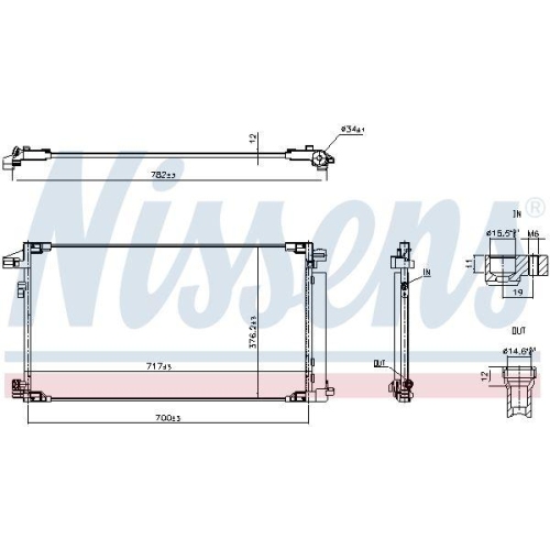 NISSENS Kondensator, Klimaanlage ** FIRST FIT ** 941374