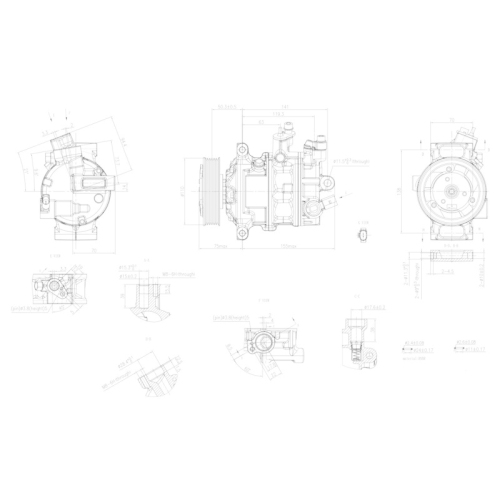 HELLA Kompressor, Klimaanlage >>> Easy2Fit <<< 8FK 366 200-491