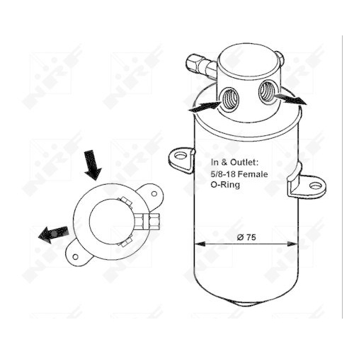 NRF Trockner, Klimaanlage EASY FIT 33165