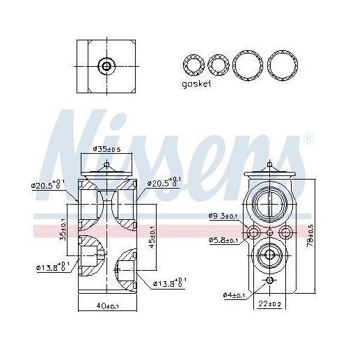 NISSENS Expansionsventil, Klimaanlage ** FIRST FIT ** 999422