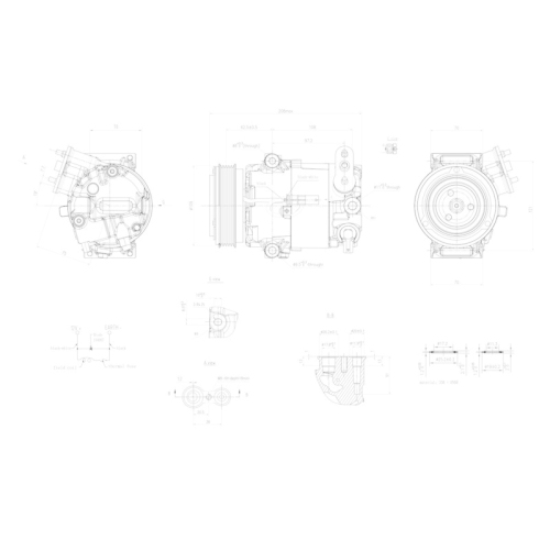 HELLA Kompressor, Klimaanlage >>> Easy2Fit <<< 8FK 366 200-521