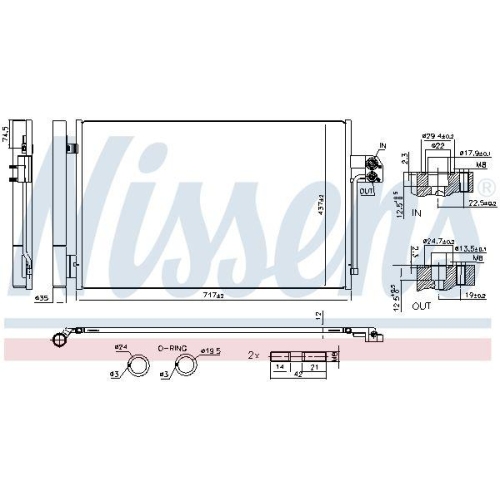 NISSENS Kondensator, Klimaanlage ** FIRST FIT ** 941264