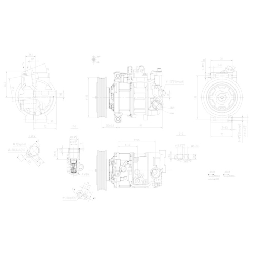 HELLA Kompressor, Klimaanlage >>> Easy2Fit <<< 8FK 366 200-531