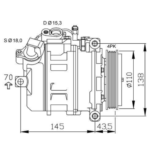 NRF Kompressor, Klimaanlage EASY FIT 32520