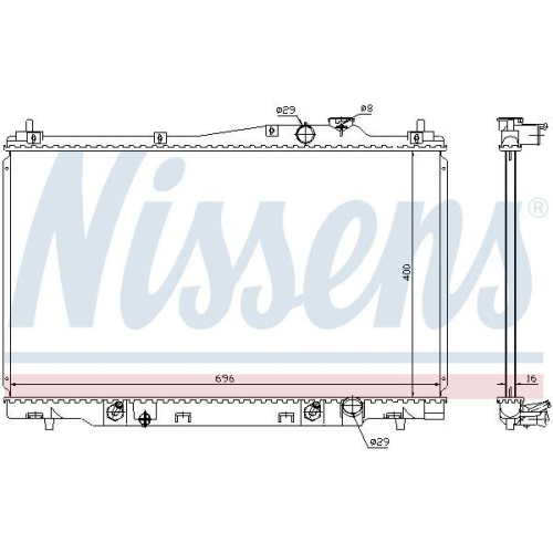 NISSENS K&uuml;hler, Motork&uuml;hlung 68142