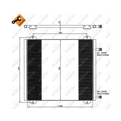 NRF Kondensator, Klimaanlage EASY FIT 35785