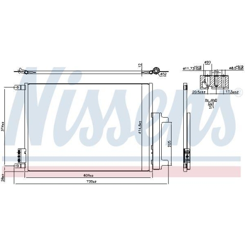NISSENS Kondensator, Klimaanlage ** FIRST FIT ** 941385