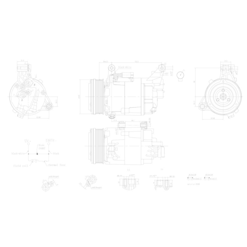 HELLA Kompressor, Klimaanlage >>> Easy2Fit <<< 8FK 366 200-581
