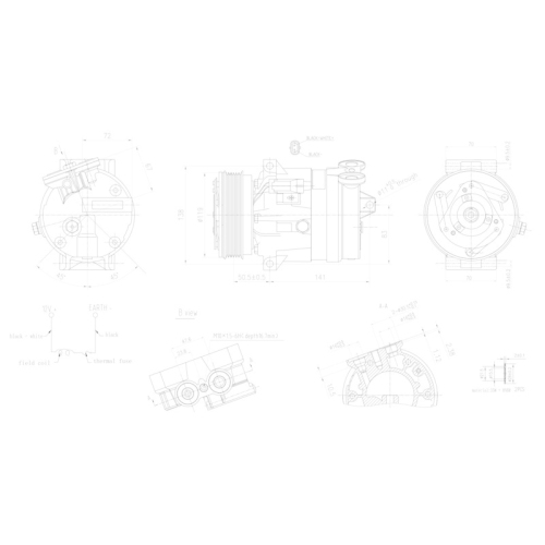 HELLA Kompressor, Klimaanlage >>> Easy2Fit <<< 8FK 366 200-591