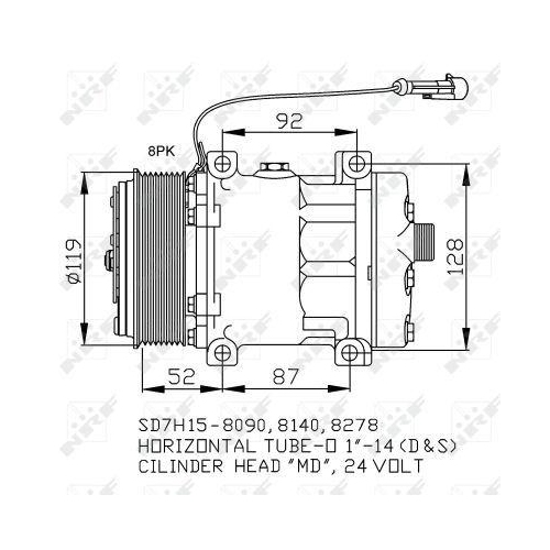 NRF Kompressor, Klimaanlage EASY FIT 32702