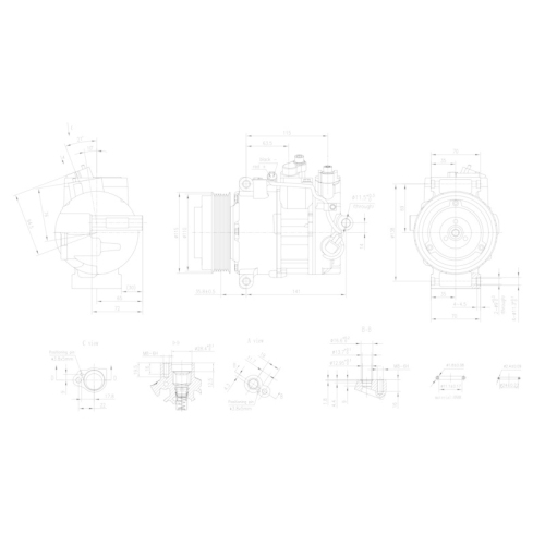 HELLA Kompressor, Klimaanlage >>> Easy2Fit <<< 8FK 366 200-611