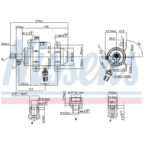 NISSENS Trockner, Klimaanlage 95509