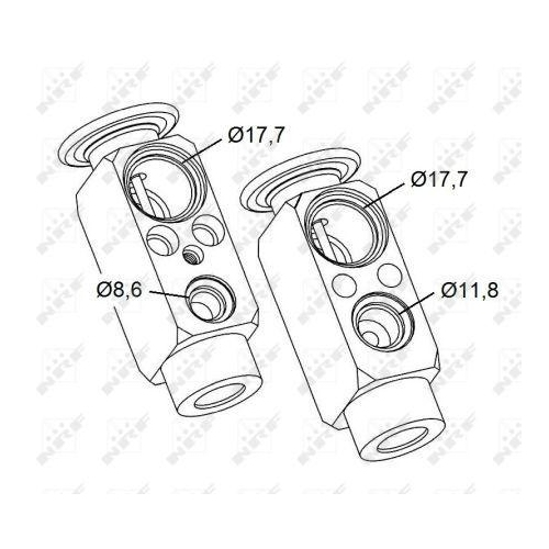 NRF Expansionsventil, Klimaanlage 38477