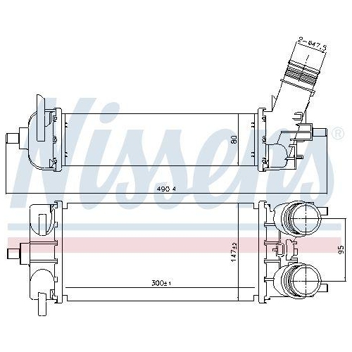 NISSENS Ladeluftkühler ** FIRST FIT ** 961509