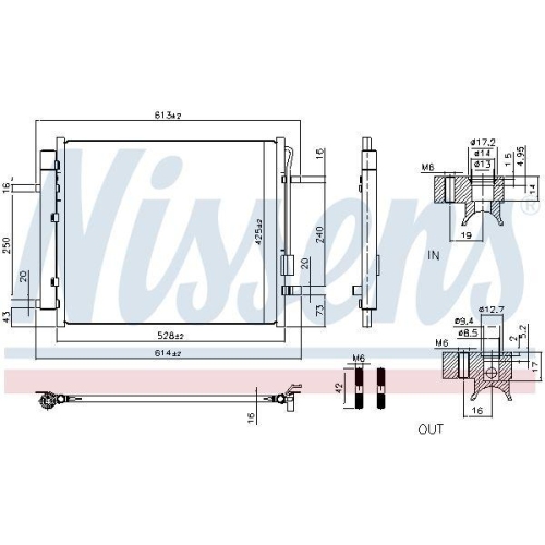 NISSENS Kondensator, Klimaanlage ** FIRST FIT ** 941028