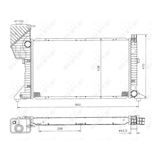 NRF Kühler, Motorkühlung EASY FIT 50558