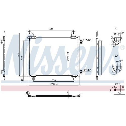NISSENS Kondensator, Klimaanlage ** FIRST FIT ** 940946
