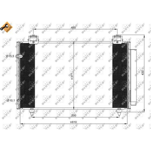NRF Kondensator, Klimaanlage EASY FIT 35861